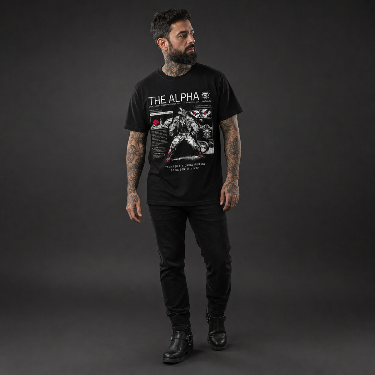 Camiseta Profile — modelo, frente