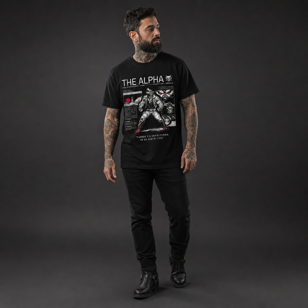 Camiseta Profile — modelo, frente