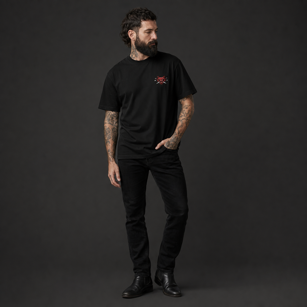 Camiseta Ride or Die — modelo, frente