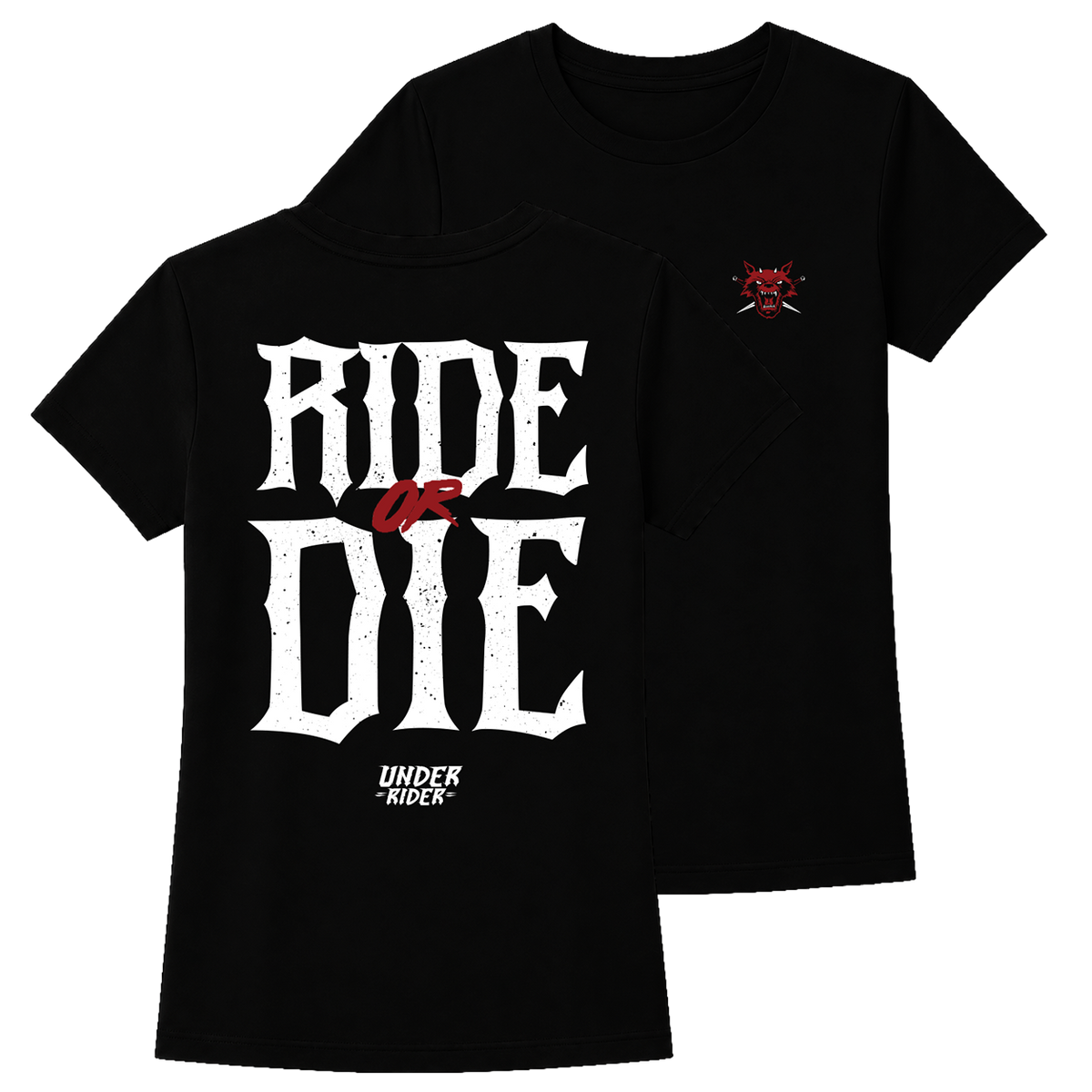Baby Look Ride or Die frente e verso
