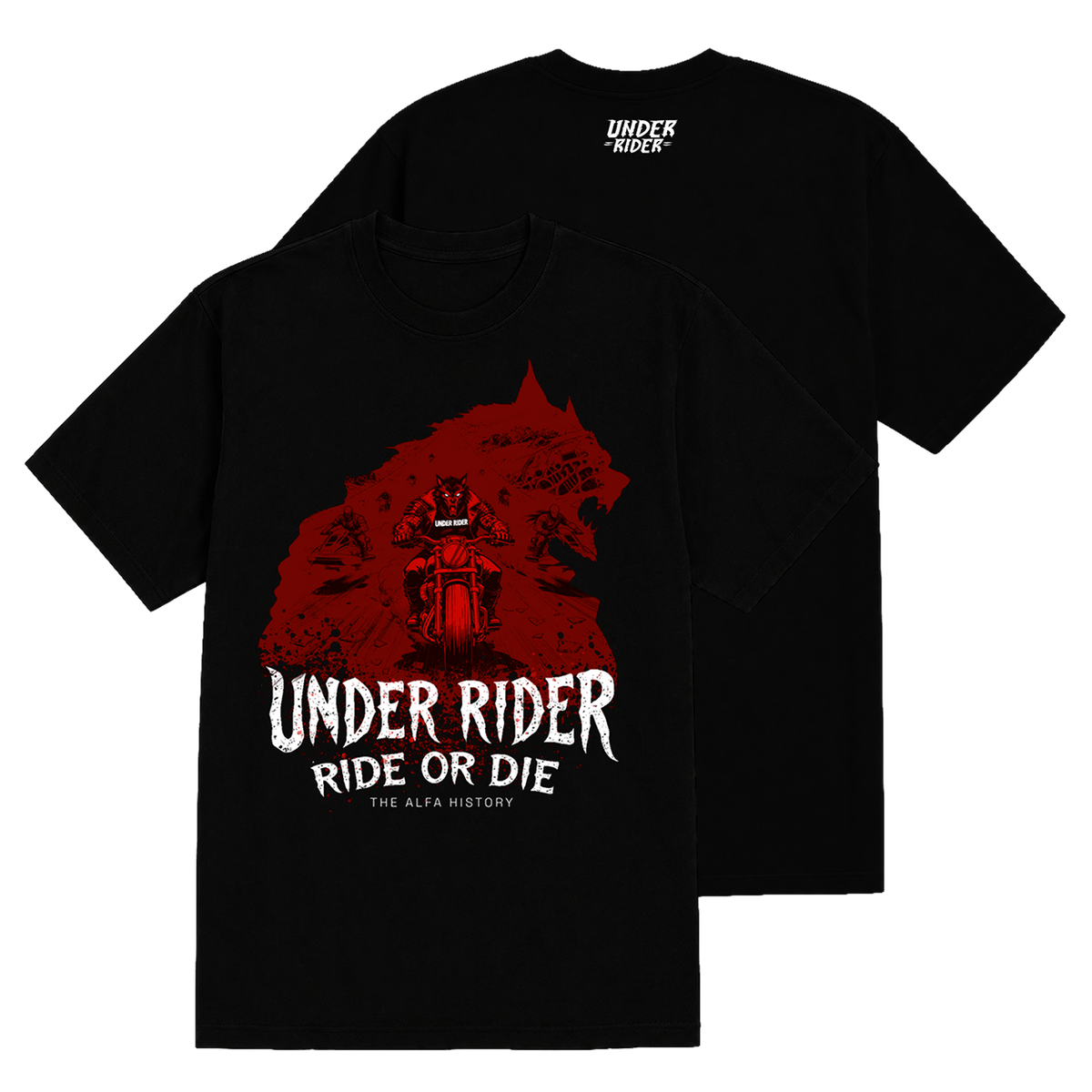 Camiseta Alpha Race frente e verso