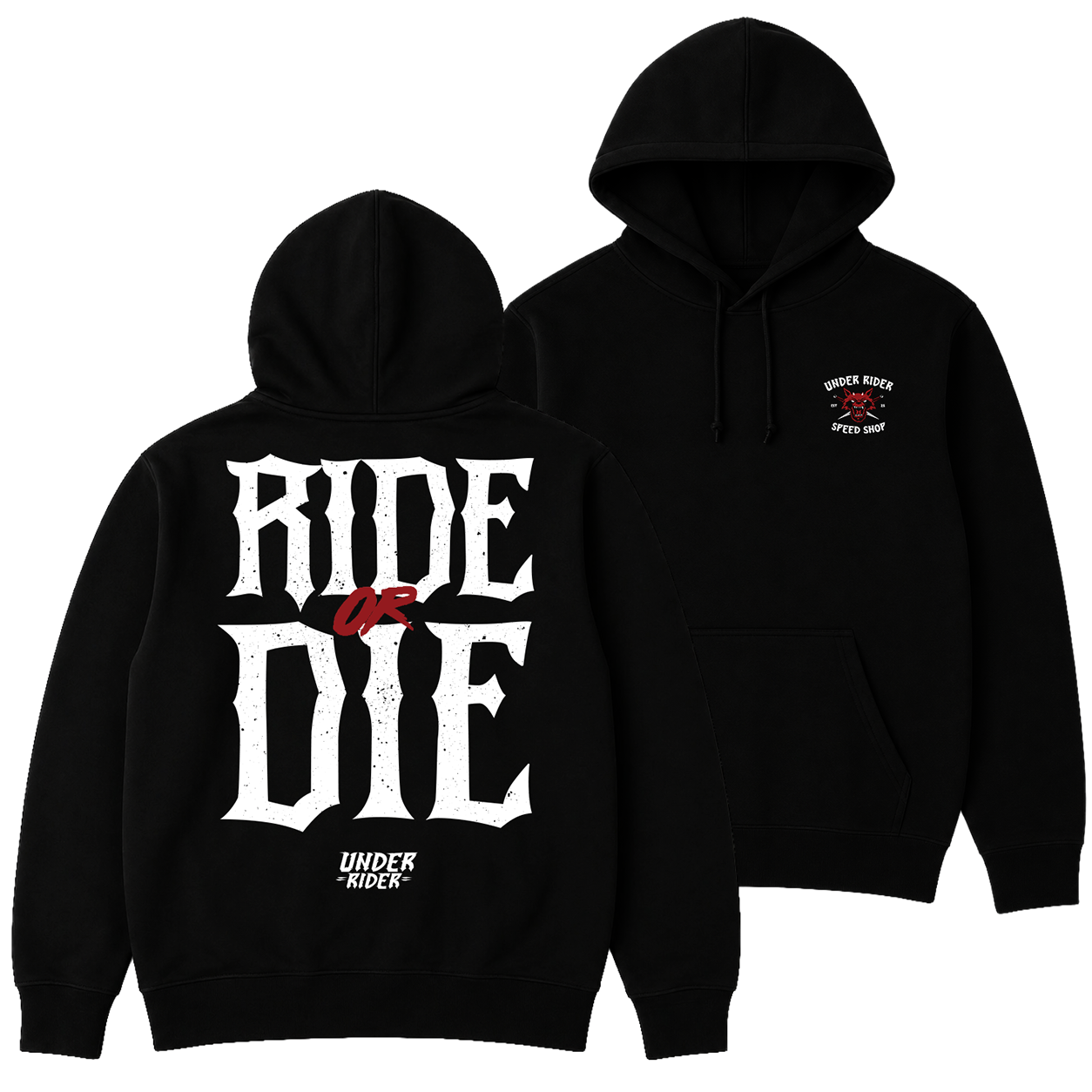 Moletom Ride or Die frente e verso