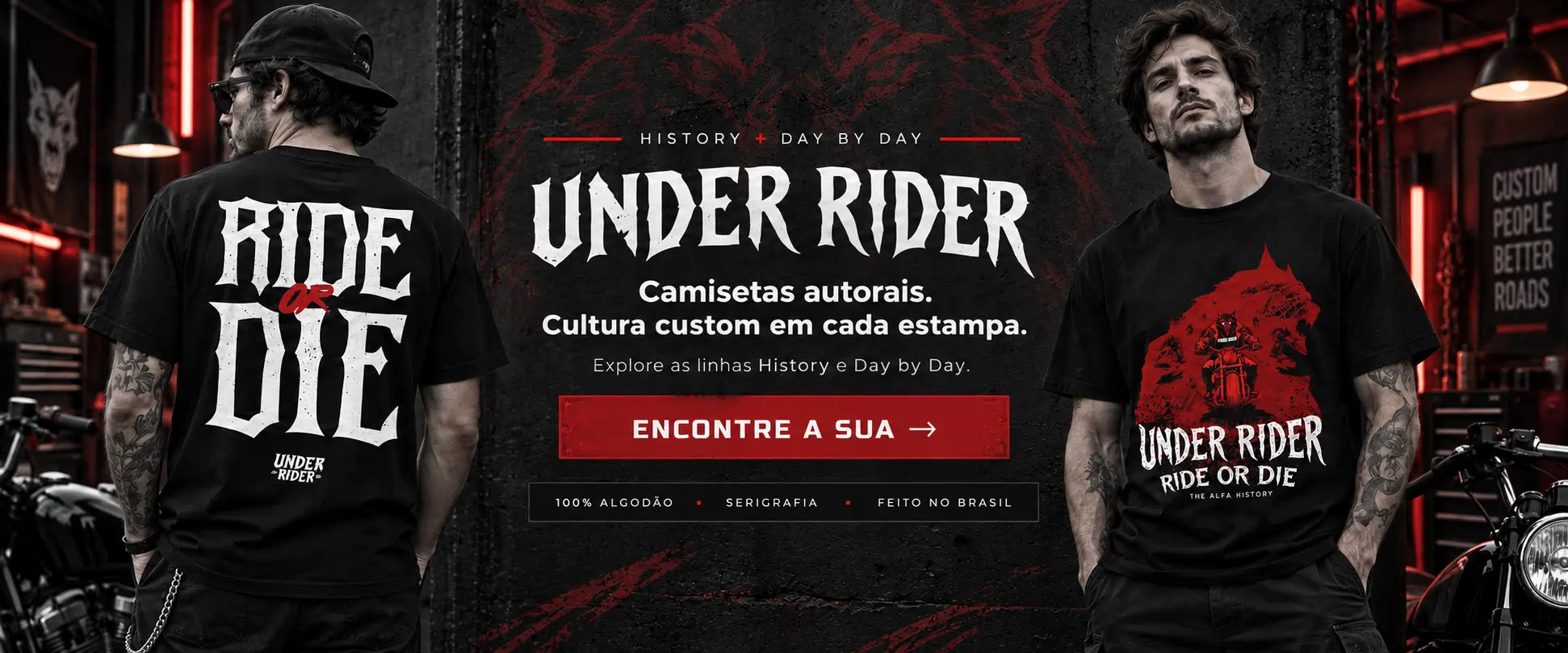Camisetas autorais Under Rider